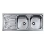 CHIUVETA INOX 2 CUVE ANTI BLAT+PICUR
