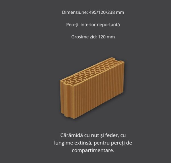 Caramida Cemacon  495/120/ 238 mm